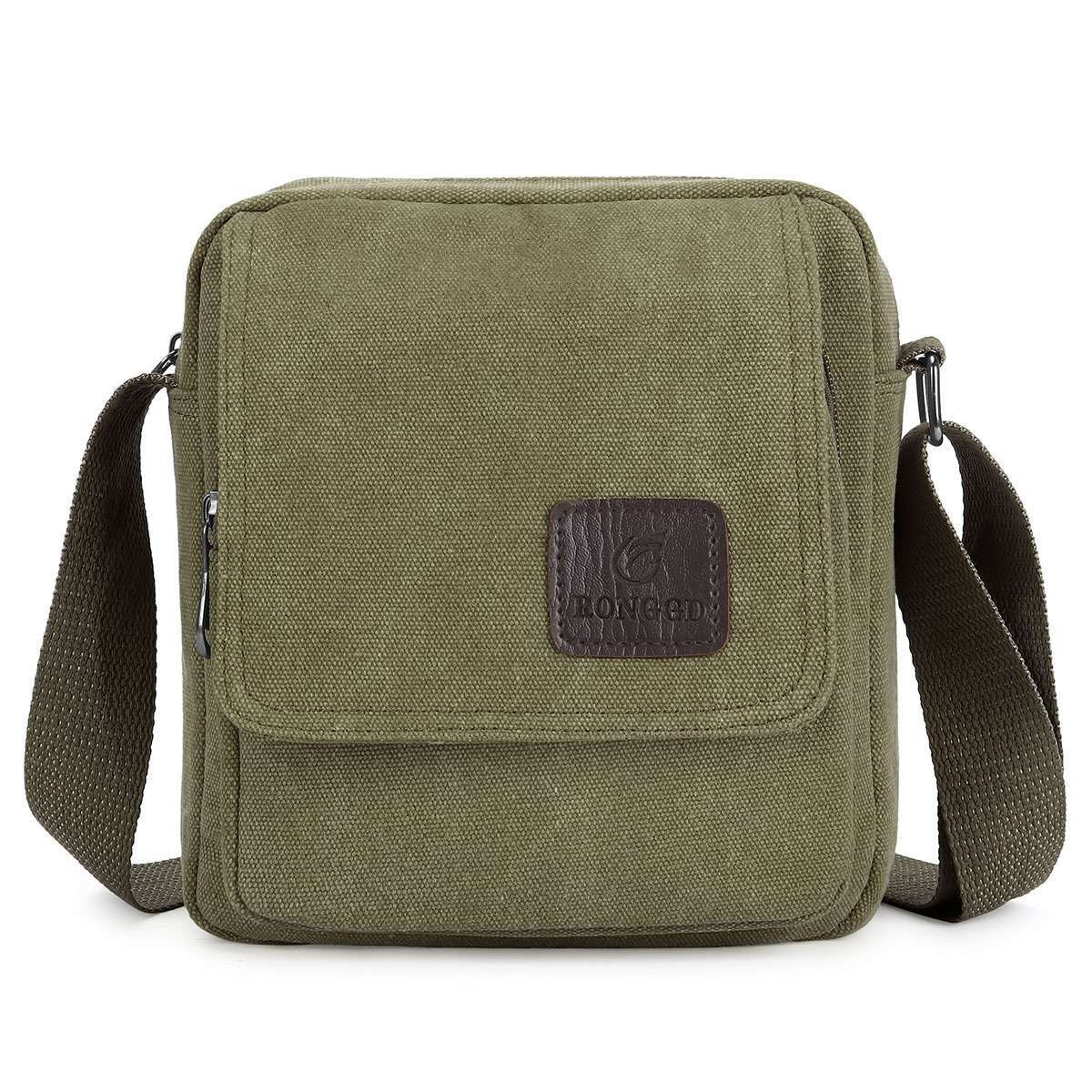 Canvas Cross Body Bag Messenger Shoulder School Pack Vintage Men Portable Tote
