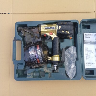 HIKOKI high pressure 90mm coil nailer NV90HMC with case works well