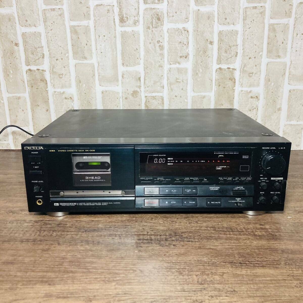 AIWA XK-009 カセットデッキ EXCELIA AIWA(アイワ) EXCELIA ステレオ