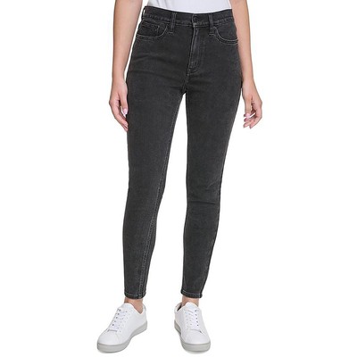 Женские узкие джинсы Calvin Klein с высокой посадкой по щиколотку BHFO 6814