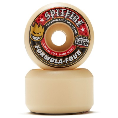 SPITFIRE FORMULA FOUR SKATEBOARD WHEELS 53MM F4 101D CONICAL FULL RED