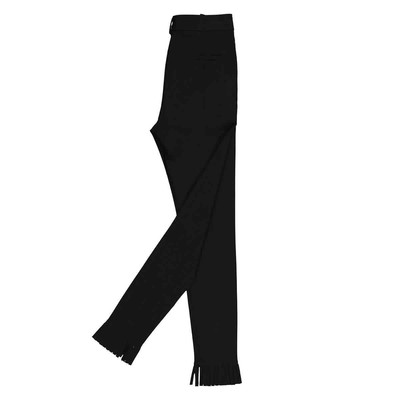 BURBERRY BURBERRY LADIES BLACK FRINGED HEM TROUSERS