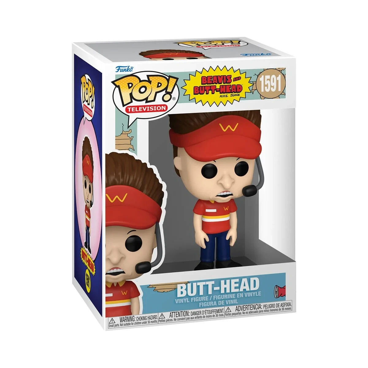 Фигурка Funko Pop Beavis & Butthead - Баттхед (Мир бургеров) с защитным покрытием