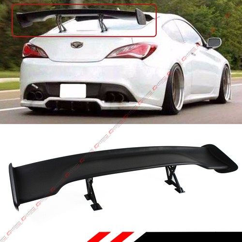 Universal 57" ABS Adjustable Matt Black Wide GT-Style GT Trunk Spoiler Wing 