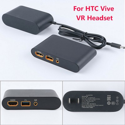 Virtual Reality Link Box with Power Adapter Cable Set For HTC Vive VR Headset
