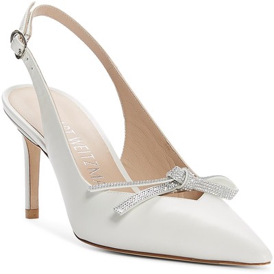 Женские босоножки Stuart Weitzman с бантом SW 75, босоножки на высоком каблуке 8, средние (B,M) 0473