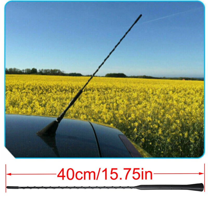 16" Universal Antenna Aerial AM FM Radio Replacement Car Auto Roof Mast Whip
