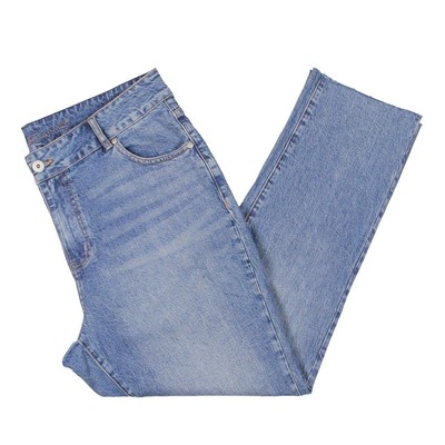 Джинсы Jag Женские Stella Blue из джинсовой ткани с высокой посадкой и прямыми штанинами 18W BHFO 4708