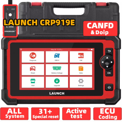 LAUNCH CRP919E Bi-directional All System OBD2 Scanner Diagnostic Tool ECU Coding