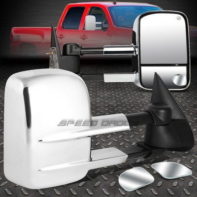 МОЩНЫЙ ХРОМИРОВАННЫЙ ОБОГРЕВАЕМЫЙ СКЛАДНОЙ БУКСИРОВОЧНЫЙ БОРТИК + УГЛОВОЕ ЗЕРКАЛО ДЛЯ СЛЕПЫХ ЗОН ДЛЯ 99-02 GMT800