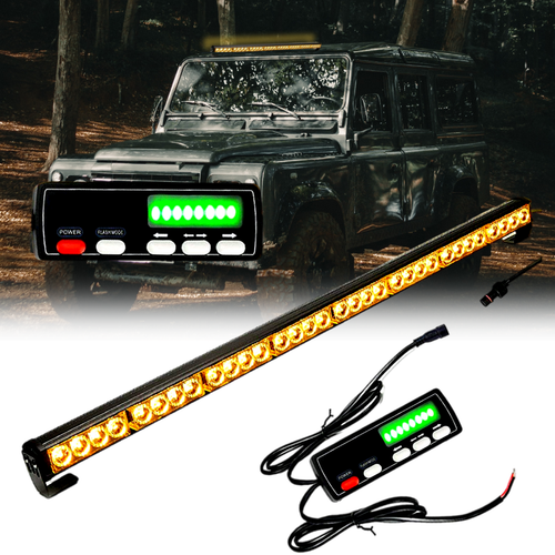 Amber+control Led Traffic Advisor Emergency Hazard Warning Strobe