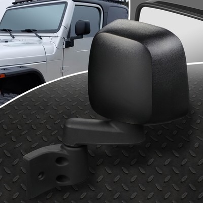 ДЛЯ 03-06 JEEP WRANGLER OE STYLE РУЧНОЕ ЗЕРКАЛО ЗАДНЕГО ВИДА С ЛЕВОЙ СТОРОНЫ ДВЕРИ ВОДИТЕЛЯ