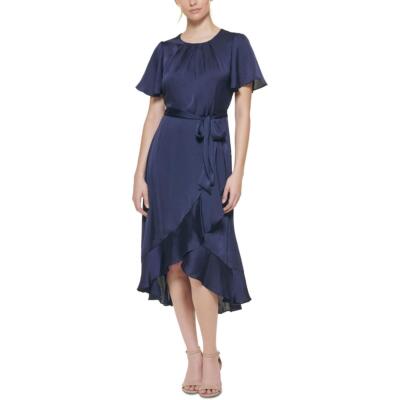 

Женское атласное платье миди Jessica Howard для коктейлей и вечеринок Petites BHFO 2070, Navy