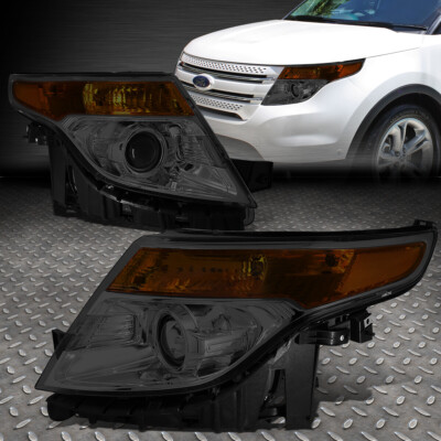 ДЛЯ FORD EXPLORER 11-15 ДЫМЧЕННЫЙ КОРПУС ЯНТАРНЫЙ УГЛОВОЙ ПРОЕКТОР ФАРА ФАРА
