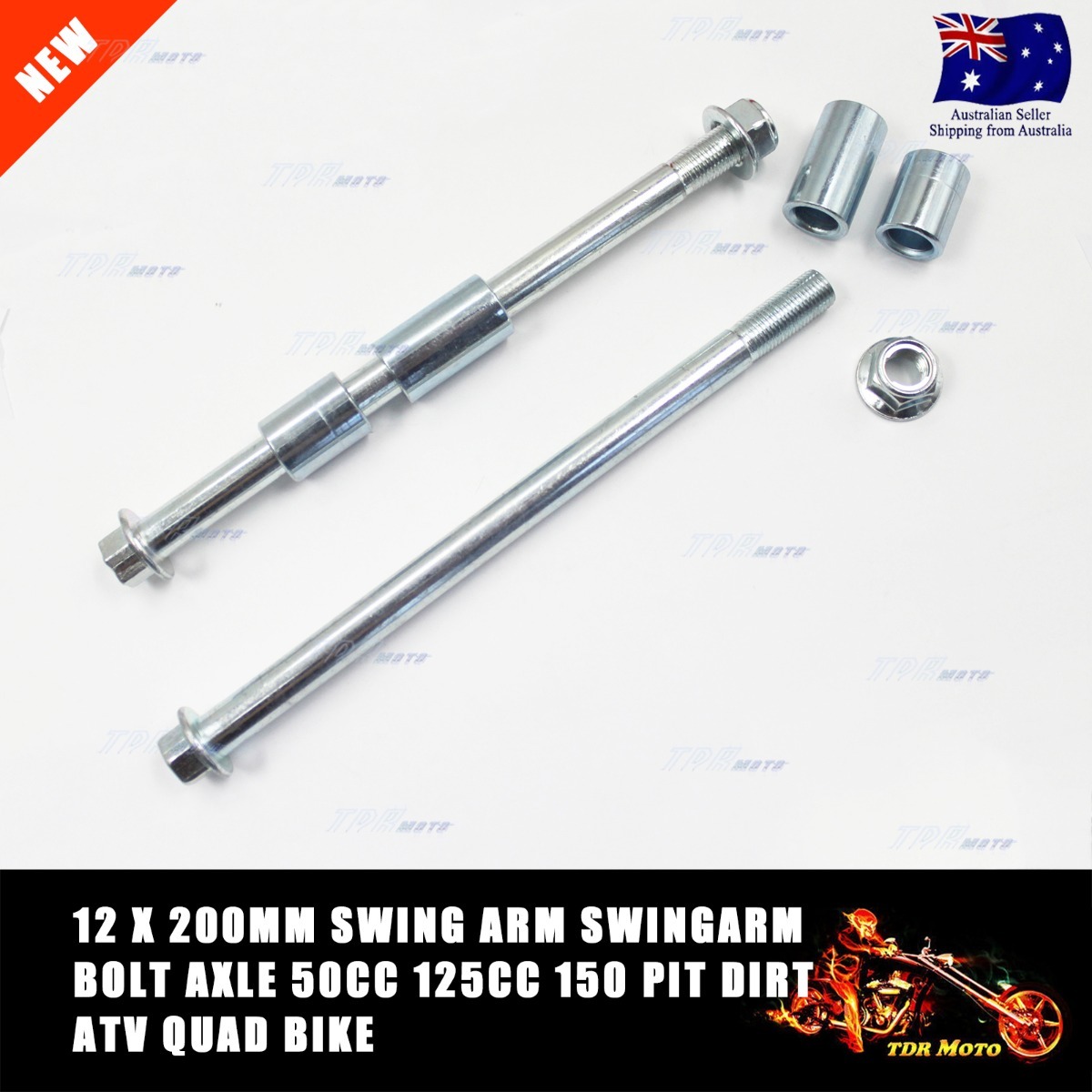 12x200mm Swing Arm Swingarm Bolt Axle 50cc 125cc 150 Pit Dirt ATV Quad
