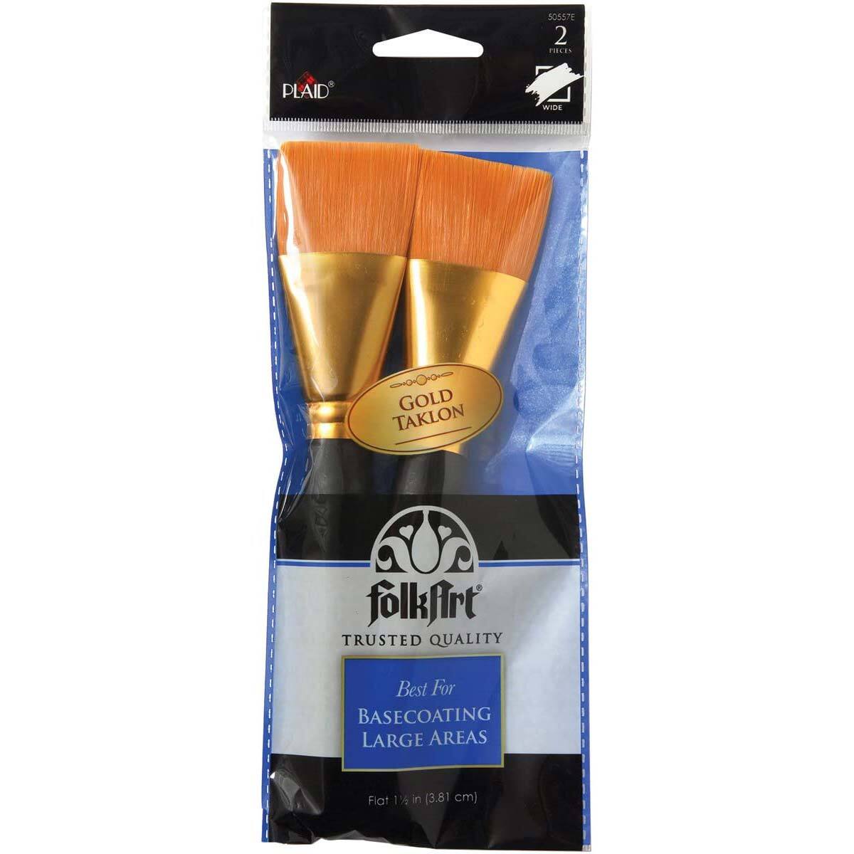 Plaid Folkart Premium Pinsel - Grundierung Set 2tlg