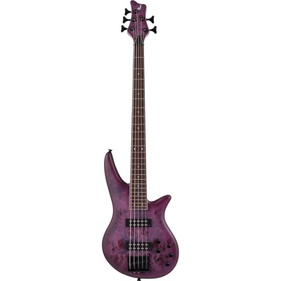 5-струнная электрогитара Jackson X Spectra Bass SBXP V, прозрачный фиолетовый взрыв