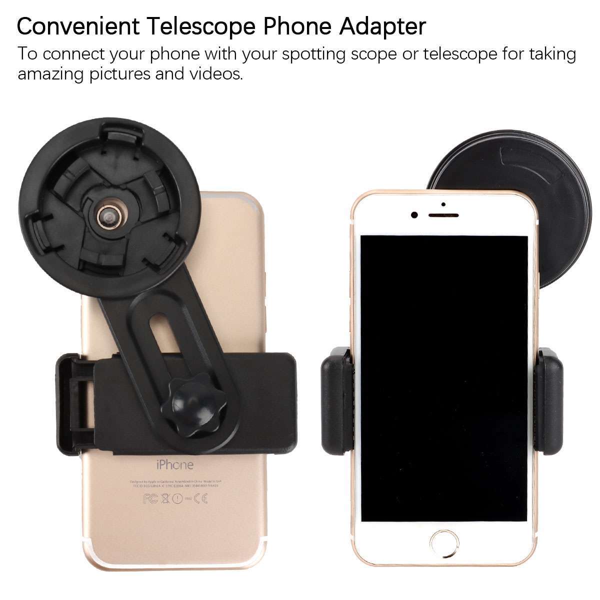 Cell Phone Adapter Mount Binocular Monocular Spotting Scope Telescope Universal