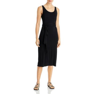 Three Dots Womens Black Jersey Tank Summer Midi Dress M BHFO 7661