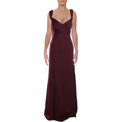 

Женское вечернее платье Emerald Sundae с красной полосой и панелями плюс  BHFO 8191, Wine