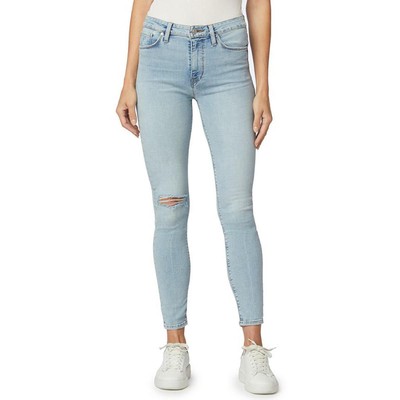 

Hudson Женские укороченные джинсы Barbara Blue Skinny с высокой посадкой  BHFO 2613, Baby face, Barbara
