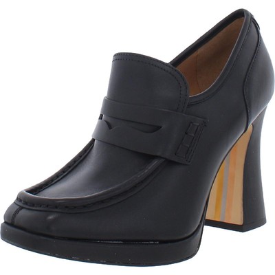 

Женские лоферы Sam Edelman Jeanette, черные туфли на каблуке 8,5, средний (B,M) BHFO 5312, Black box leather, Jeanette