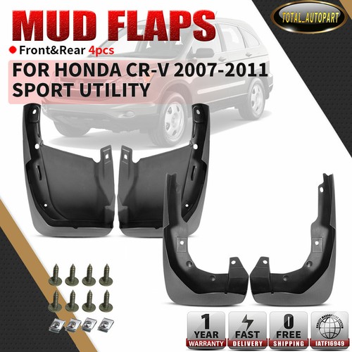 Set of 4 Splash GuardS Mud Flaps for Honda CRV CRV 20072011 2.4L 3.0L Sedan eBay