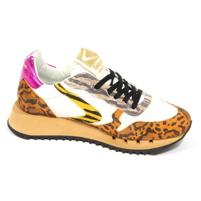 Pre-owned Valsport H0690 Sneaker Donna  Women Magic Animalier Shoe Multicolor