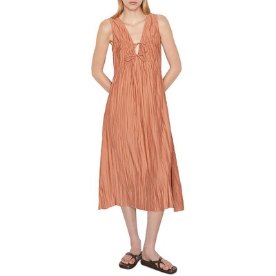 

Каркасный женский регулируемый сарафан BHFO 4140 с завязками на шнурке, Terracotta