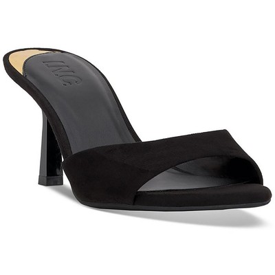 INC Womens Basaaria Black Slides Heels Pumps Shoes 6.5 Medium (B,M) BHFO 5556
