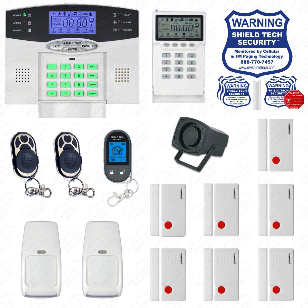 Lcd Burglar House Alarm Smart Voice Prompt Gu