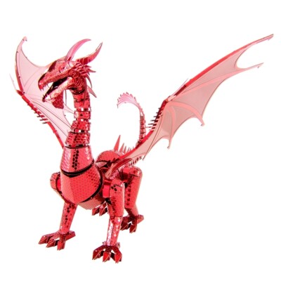 Fascinations ICONX RED DRAGON 3D Metal Earth Laser Cut Steel Model Kit ICX115