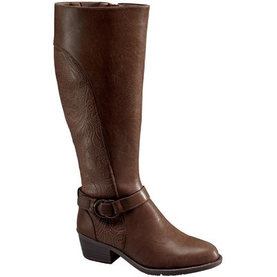 Легкие уличные женские сапоги до колена Luella Brown шириной 8 см (C, D, W) BHFO 8083