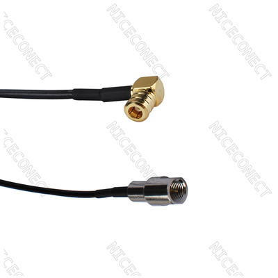 FME Male to SMB Female Right Angle Pigtail Cable RG174 15cm 6'' for wireless