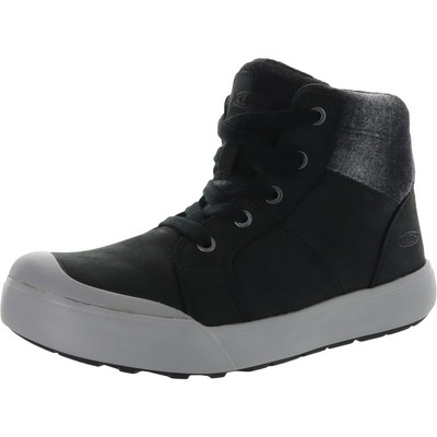 

Женские ботинки Keen Елена Mid черные на плоской подошве со шнуровкой 8,5 средний (B,M) BHFO 4136, Black/drizzle, Elena Mid