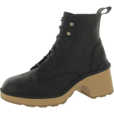 Черные ботильоны на шнуровке и высоком каблуке Sorel Womens на высоком каблуке 8,5 см (B,M) BHFO 4202