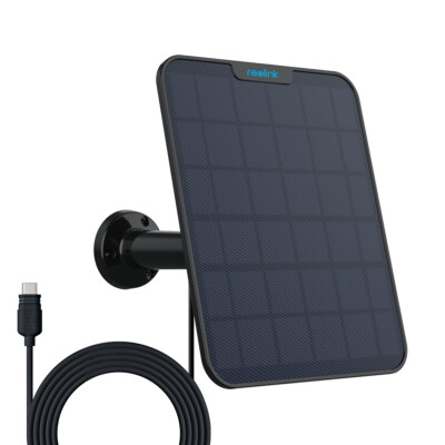 6W Solar Panel Non-Stop Power Supply Only for Reolink Battery Security Cameras