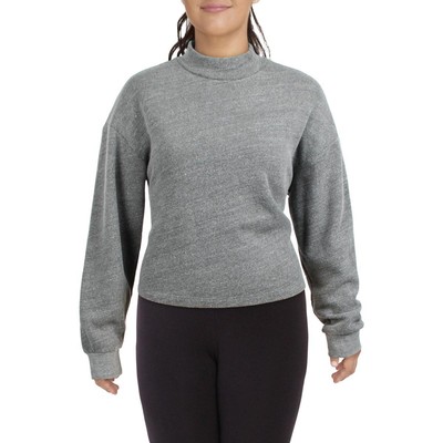 

Женская укороченная толстовка с воротником-трубой Sol Angeles Loungewear BHFO 9497, Heather