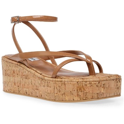 

Steve Madden Womens Nadeen Brown Patent Platform Shoes 9 Medium (B,M) BHFO 1680, Cogna multi