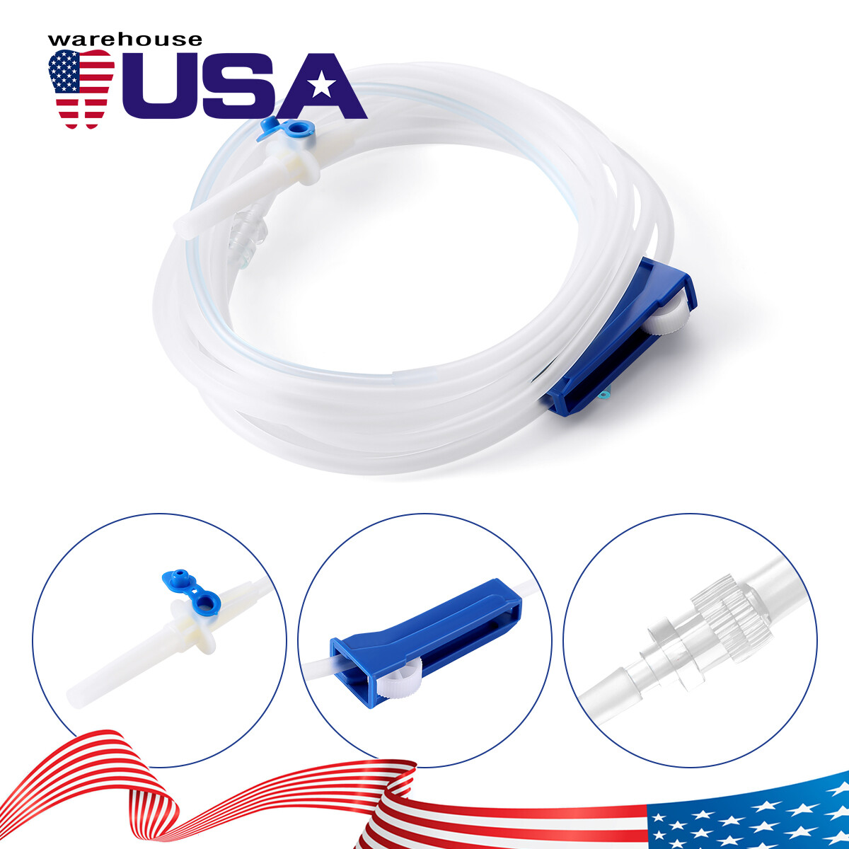 US Dental Implant Surgery Irrigation Tubing Disposable Tubes fit WH/NSK/NOUVAG