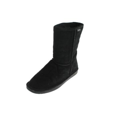 Bearpaw Womens Emma Short Black Casual Boots Shoes 8 Medium (B,M) BHFO 0962