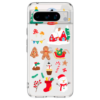 For Google Pixel 9 8A 8 Pro 7 6A 5A 4A Christmas Design Printed Phone Case Cover