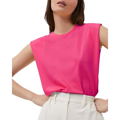 Женская майка на бретелях из розового крепа French Connection Cami S BHFO 4047