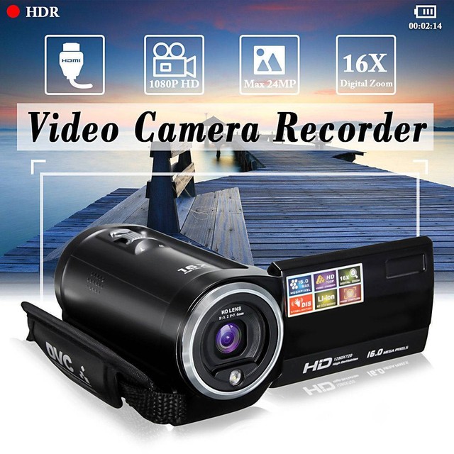 2.7" 1080P LCD FULL HD Digital Video Camera Recorder 24MP 16x Video Cameras Gumtree