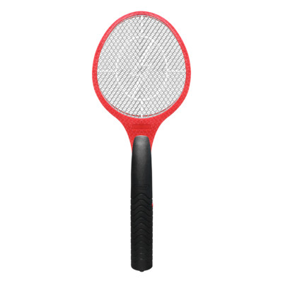Electric Fly Mosquito swatter, 3 Layer Battery Operated Bug Zapper, Red