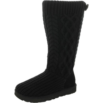 Ugg Womens Cardi Cable Трикотажные удобные сапоги до колена на шнуровке BHFO 7552