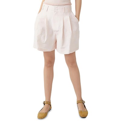 Женские льняные шорты-карго Free People с плиссировкой Calla Pink 2 BHFO 5735