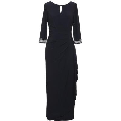 

Женское вечернее платье Alex Evenings с замочной скважиной Petites BHFO 7168, Черный