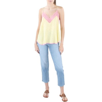 

Zadig - Voltaire Женская желтая майка для сна с шелковым принтом Loungewear  BHFO 5165, Желтый
