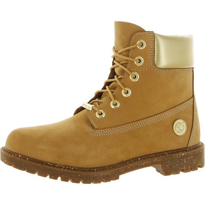 

Коричневые женские ботильоны Timberland Heritage 9.5 Medium (B,M) BHFO 1991, Wheat nubuck w gold, Heritage